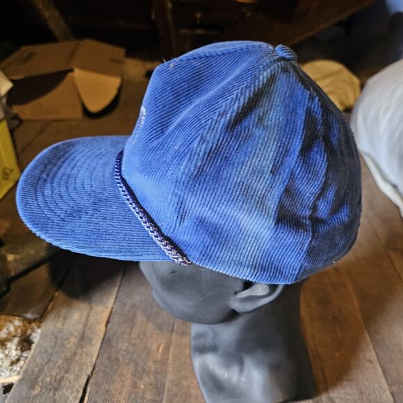 Buta Blue Courdory Snapback Worker Trucker Vintage Retro Dad Hat - Picture 2 of 4